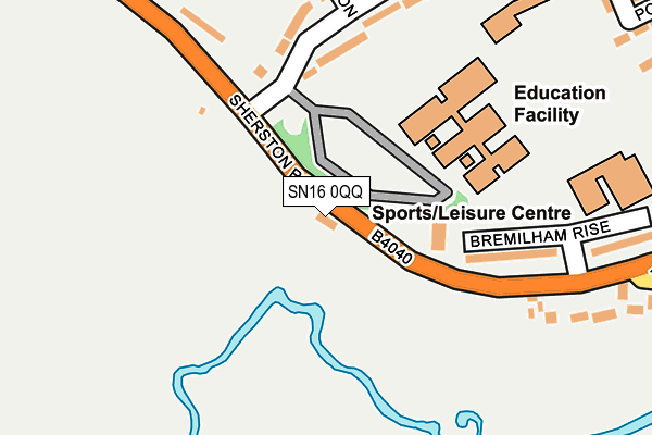 SN16 0QQ map - OS OpenMap – Local (Ordnance Survey)