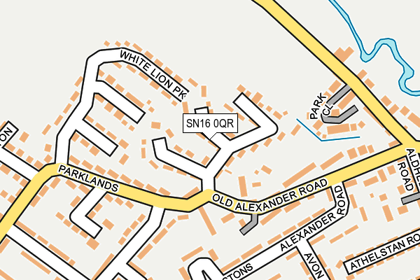 SN16 0QR map - OS OpenMap – Local (Ordnance Survey)
