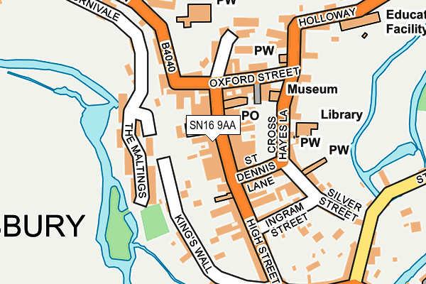 Map of J&M FLOORING (MALMESBURY) LTD at local scale