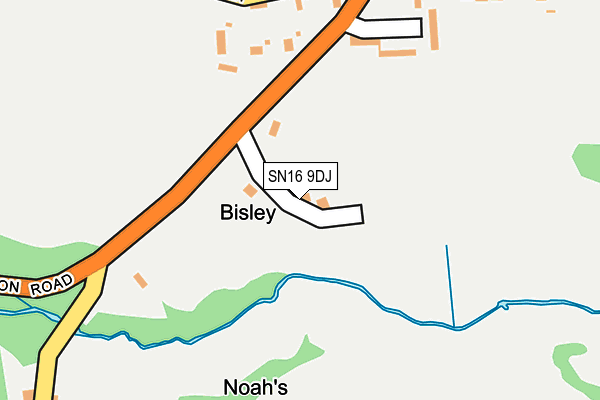 SN16 9DJ map - OS OpenMap – Local (Ordnance Survey)