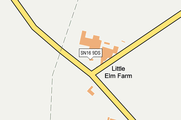 SN16 9DS map - OS OpenMap – Local (Ordnance Survey)