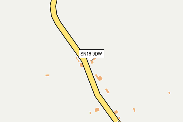 SN16 9DW map - OS OpenMap – Local (Ordnance Survey)
