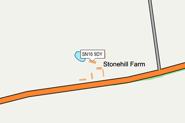 SN16 9DY map - OS OpenMap – Local (Ordnance Survey)