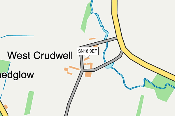 SN16 9EF map - OS OpenMap – Local (Ordnance Survey)