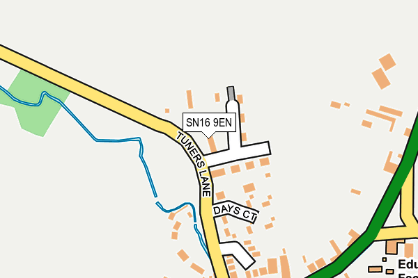 SN16 9EN map - OS OpenMap – Local (Ordnance Survey)