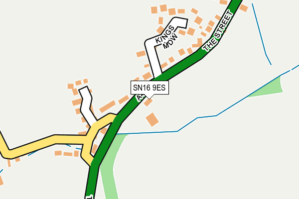 SN16 9ES map - OS OpenMap – Local (Ordnance Survey)