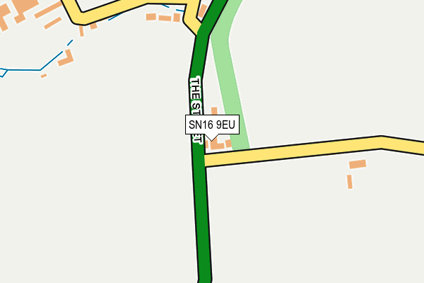 SN16 9EU map - OS OpenMap – Local (Ordnance Survey)