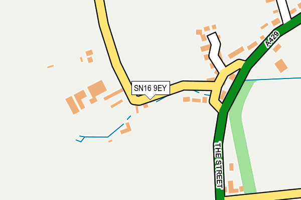 SN16 9EY map - OS OpenMap – Local (Ordnance Survey)