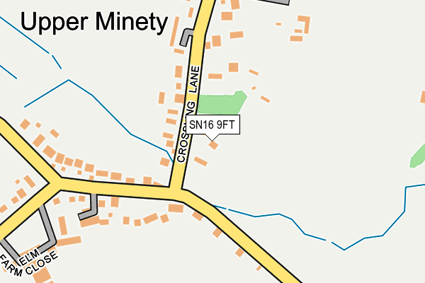 SN16 9FT map - OS OpenMap – Local (Ordnance Survey)