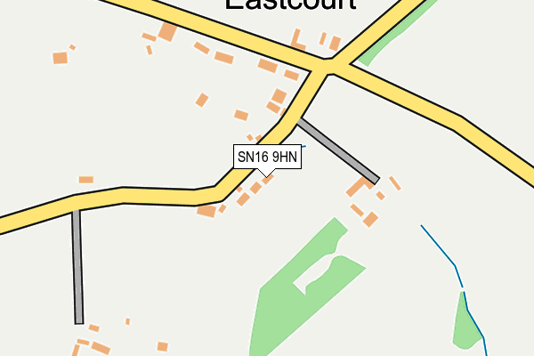 SN16 9HN map - OS OpenMap – Local (Ordnance Survey)