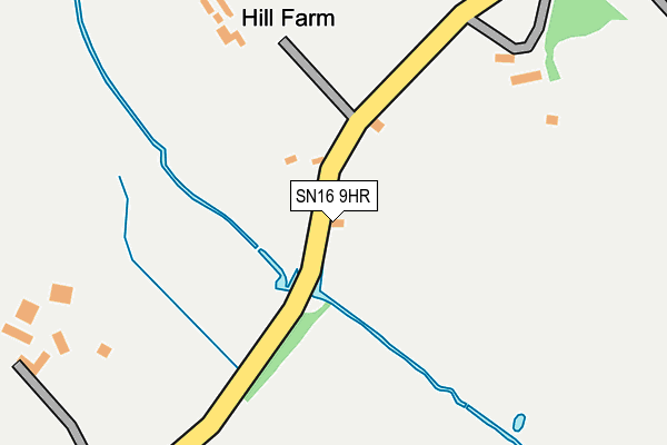 SN16 9HR map - OS OpenMap – Local (Ordnance Survey)