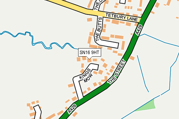 SN16 9HT map - OS OpenMap – Local (Ordnance Survey)