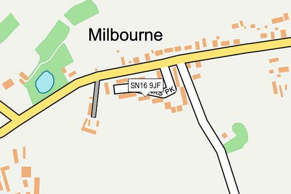 SN16 9JF map - OS OpenMap – Local (Ordnance Survey)