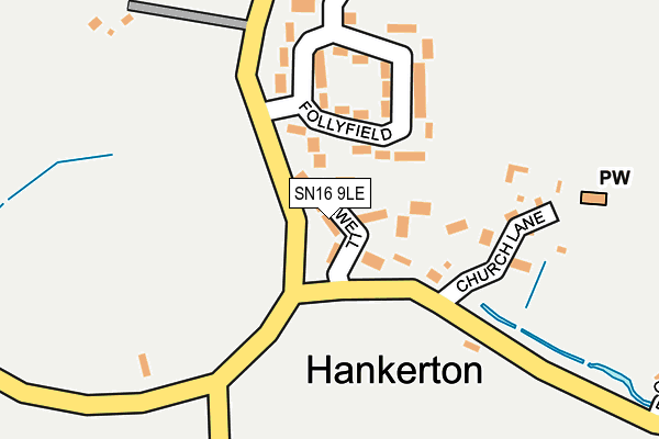 SN16 9LE map - OS OpenMap – Local (Ordnance Survey)