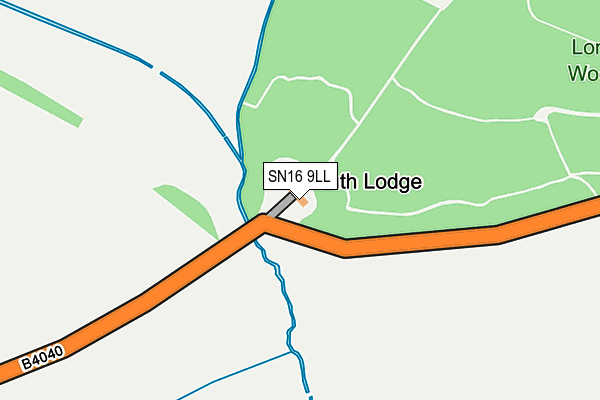 SN16 9LL map - OS OpenMap – Local (Ordnance Survey)