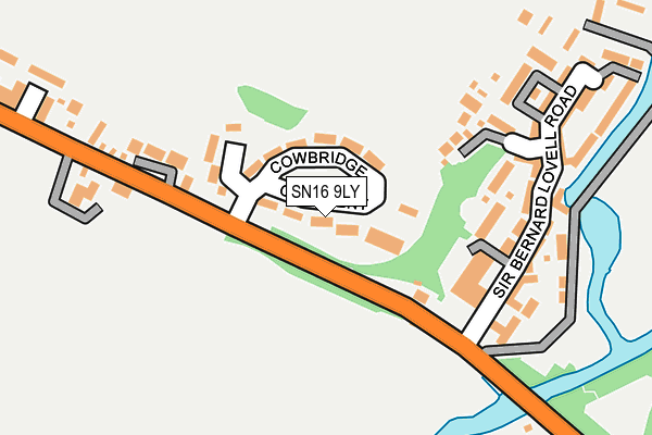 SN16 9LY map - OS OpenMap – Local (Ordnance Survey)