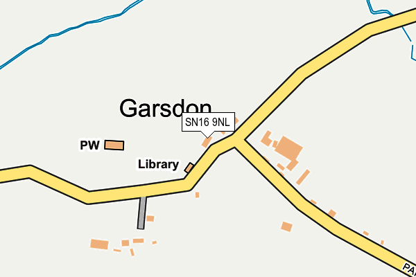 SN16 9NL map - OS OpenMap – Local (Ordnance Survey)