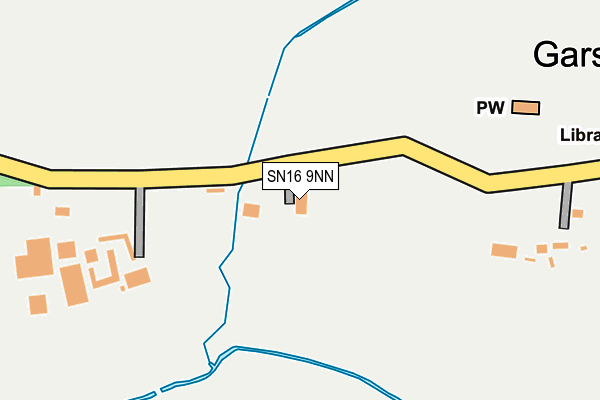 SN16 9NN map - OS OpenMap – Local (Ordnance Survey)