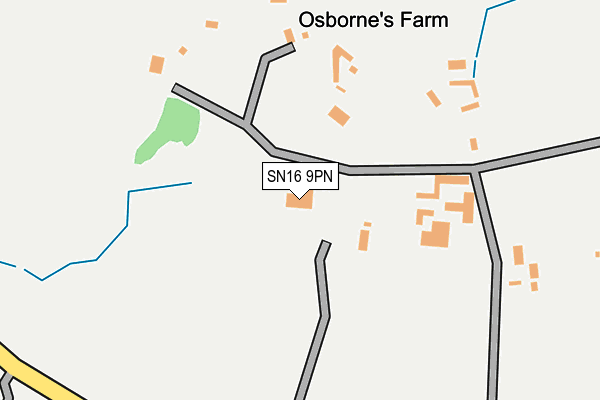 SN16 9PN map - OS OpenMap – Local (Ordnance Survey)