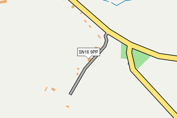 SN16 9PP map - OS OpenMap – Local (Ordnance Survey)