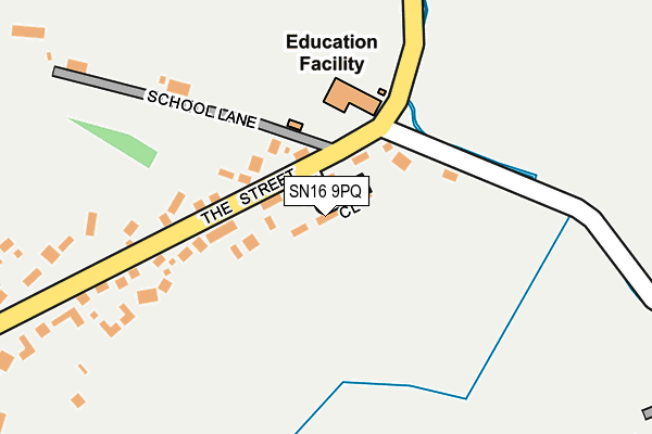 SN16 9PQ map - OS OpenMap – Local (Ordnance Survey)
