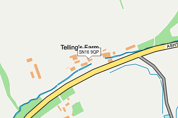 SN16 9QP map - OS OpenMap – Local (Ordnance Survey)