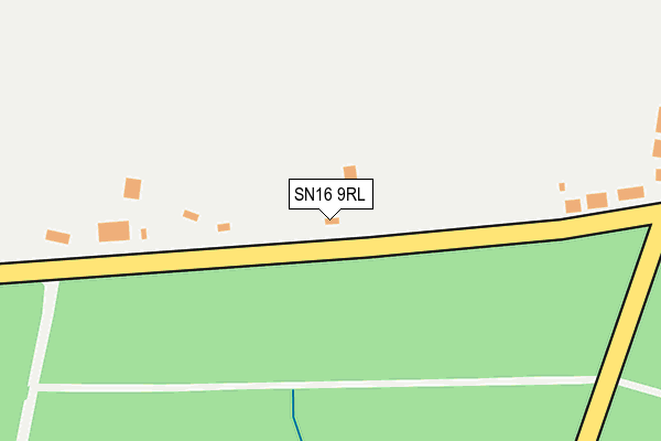 SN16 9RL map - OS OpenMap – Local (Ordnance Survey)