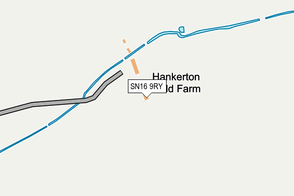 SN16 9RY map - OS OpenMap – Local (Ordnance Survey)
