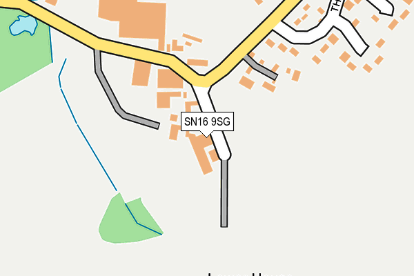 SN16 9SG map - OS OpenMap – Local (Ordnance Survey)