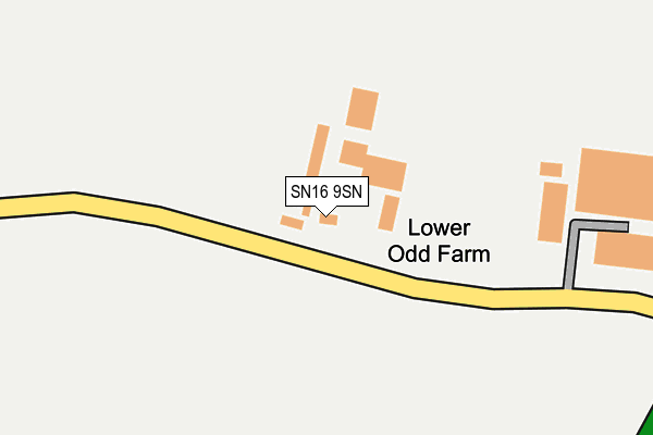 SN16 9SN map - OS OpenMap – Local (Ordnance Survey)