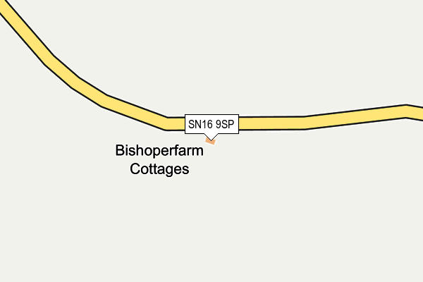 SN16 9SP map - OS OpenMap – Local (Ordnance Survey)