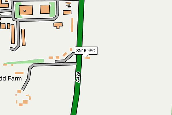 SN16 9SQ map - OS OpenMap – Local (Ordnance Survey)