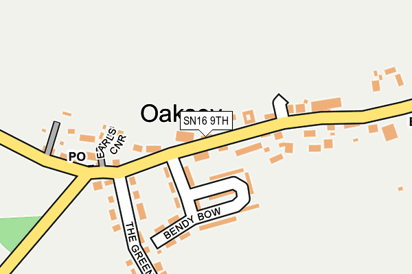 SN16 9TH map - OS OpenMap – Local (Ordnance Survey)