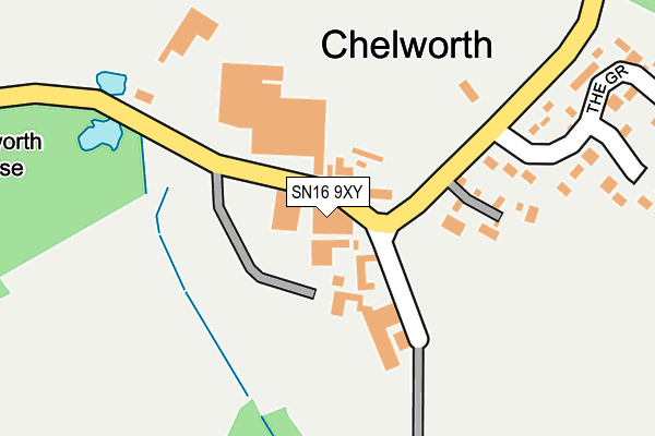 SN16 9XY map - OS OpenMap – Local (Ordnance Survey)