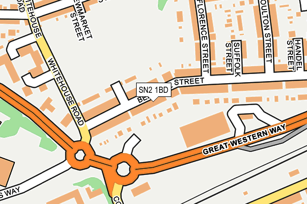SN2 1BD map - OS OpenMap – Local (Ordnance Survey)