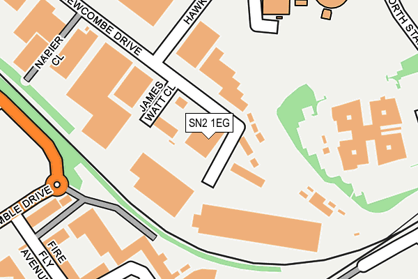 SN2 1EG map - OS OpenMap – Local (Ordnance Survey)