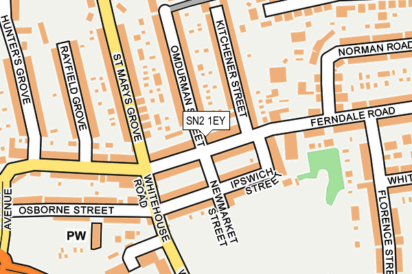 SN2 1EY map - OS OpenMap – Local (Ordnance Survey)