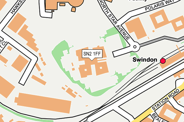 SN2 1FF map - OS OpenMap – Local (Ordnance Survey)