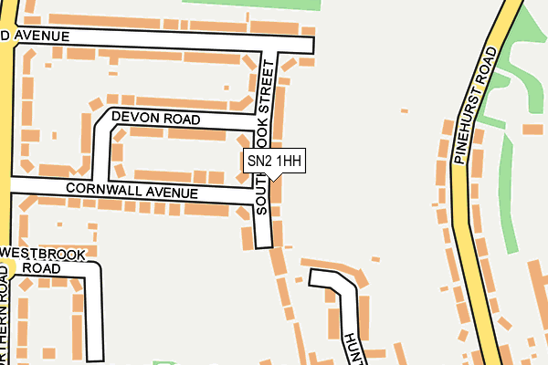 SN2 1HH map - OS OpenMap – Local (Ordnance Survey)