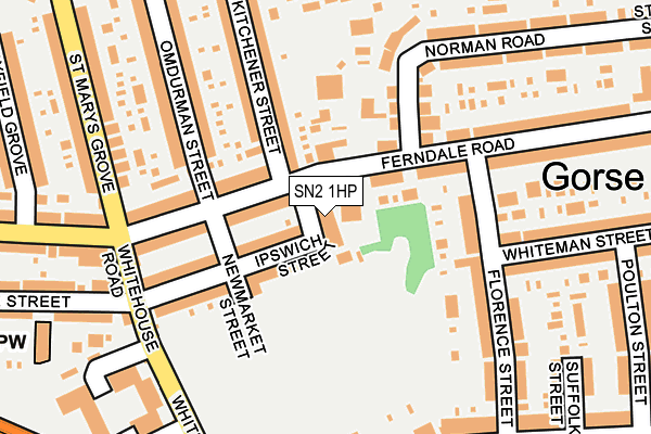 SN2 1HP map - OS OpenMap – Local (Ordnance Survey)