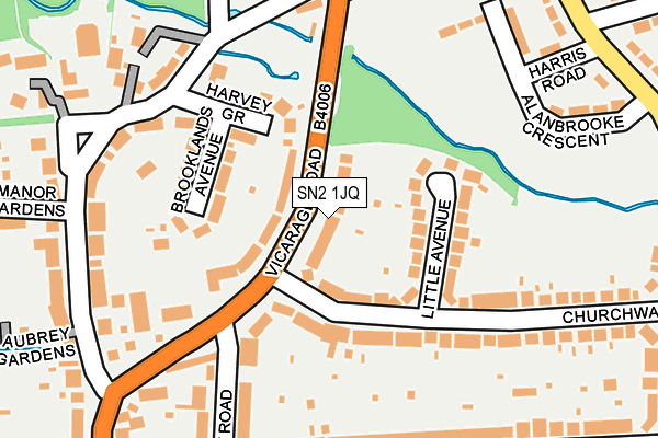 SN2 1JQ map - OS OpenMap – Local (Ordnance Survey)