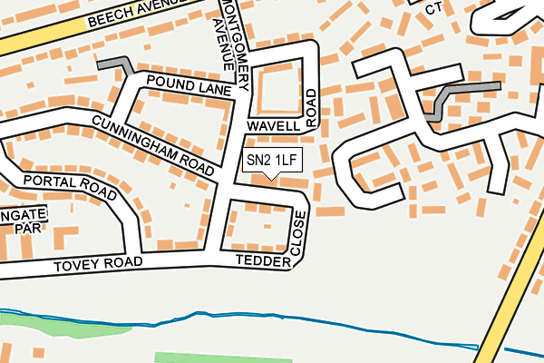 SN2 1LF map - OS OpenMap – Local (Ordnance Survey)