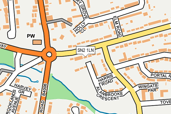 SN2 1LN map - OS OpenMap – Local (Ordnance Survey)