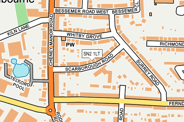 SN2 1LT map - OS OpenMap – Local (Ordnance Survey)