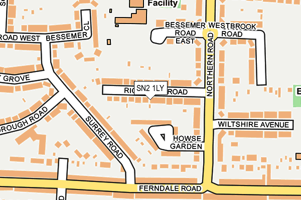 SN2 1LY map - OS OpenMap – Local (Ordnance Survey)