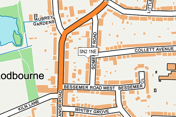 SN2 1NE map - OS OpenMap – Local (Ordnance Survey)
