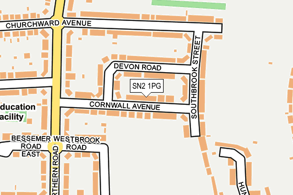 SN2 1PG map - OS OpenMap – Local (Ordnance Survey)