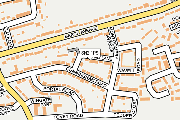 SN2 1PS map - OS OpenMap – Local (Ordnance Survey)