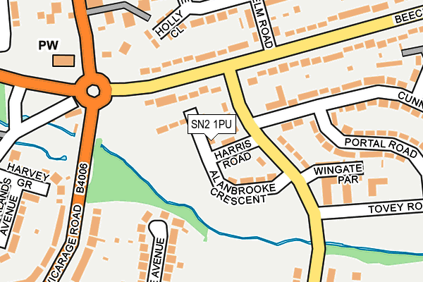 SN2 1PU map - OS OpenMap – Local (Ordnance Survey)