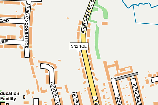 SN2 1QE map - OS OpenMap – Local (Ordnance Survey)